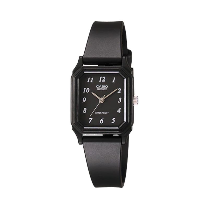 Casio Women's Analog Watch LQ-142-1B Black Resin Band Mini Square Watch