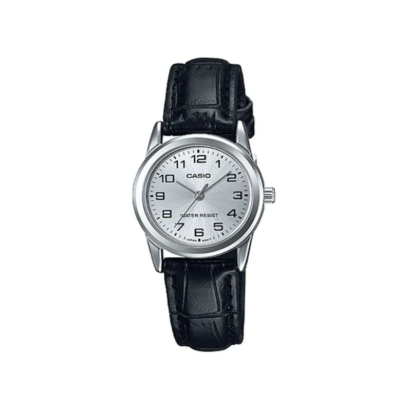 Casio Women's Analog Watch LTP-V001L-7B Black Leather Watch