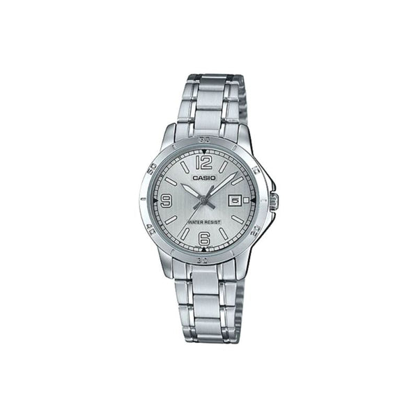 Casio Women's Analog LTP-V004D-7B2 Stainless Steel Band Casual Watch