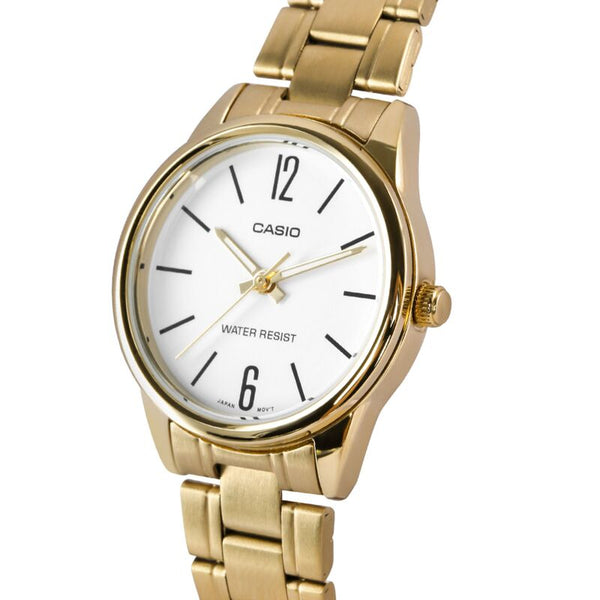 Casio LTP-V005G-7B Women's Analog Watch with Gold Stainless Steel band