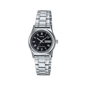 Casio Women's Analog Watch LTP-V006D-1B Silver Stainless Steel Watch