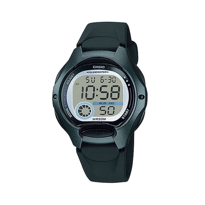 Casio Kid's Digital Watch LW-200-1BV Black Resin Band Sport Watch