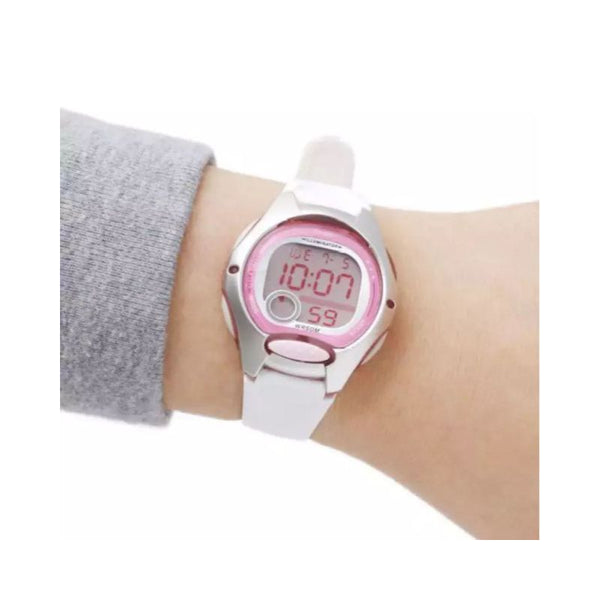 Casio Kid's Digital Watch LW-200-7AV White Resin Band Sport Watch