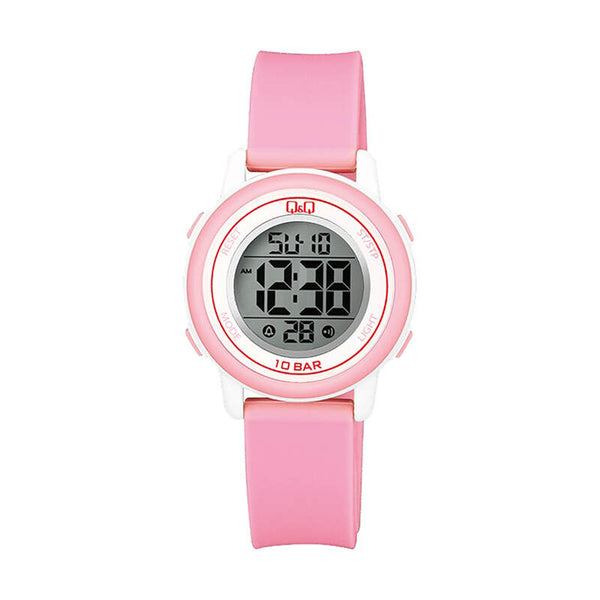 Q&Q Watch by Citizen M208J004Y Kids Digital Watch with Pink Silicone Strap