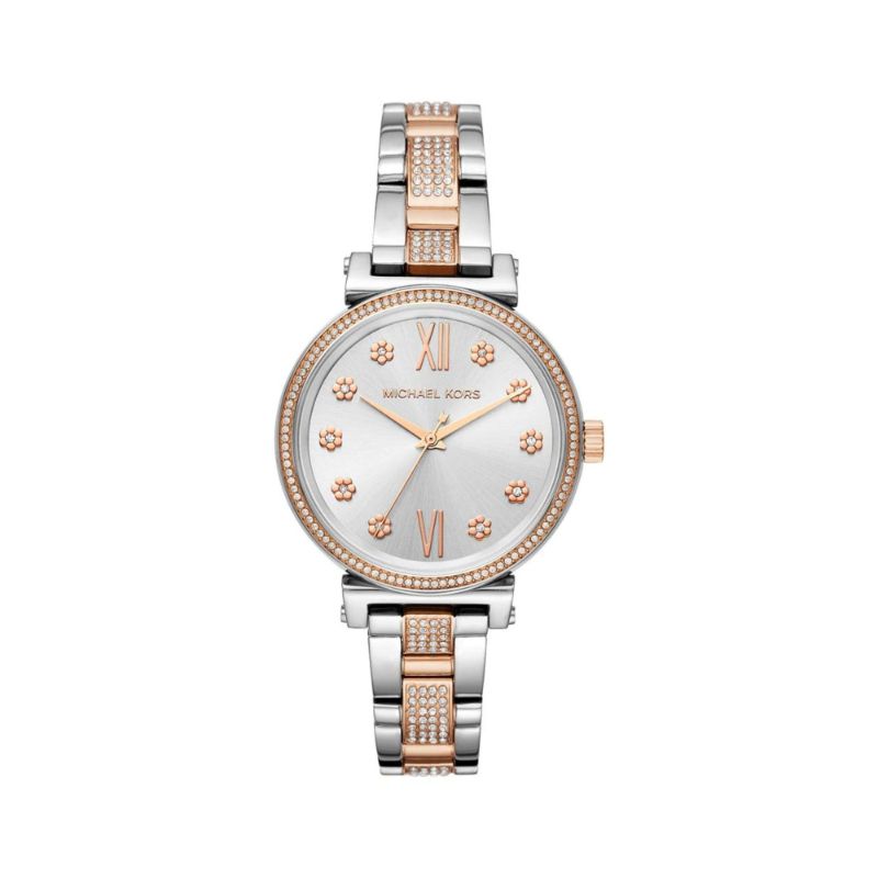 Michael Kors Women's Mini Sofie Three-Hand Two-Tone Stainless Steel Watch MK3880