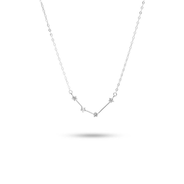 MILLENNE Match The Stars Aquarius Constellation Silver Necklace with 925 Sterling Silver