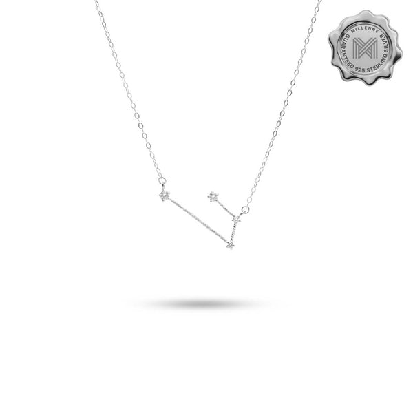 MILLENNE Match The Stars Aries Constellation Silver Necklace with 925 Sterling Silver