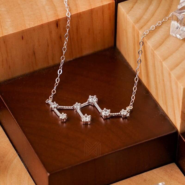 MILLENNE Match The Stars Leo Constellation Silver Necklace with 925 Sterling Silver