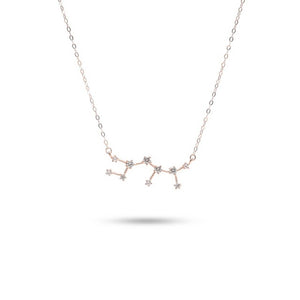 MILLENNE Match The Stars Sagittarius Constellation Rose Gold Necklace with 925 Sterling Silver