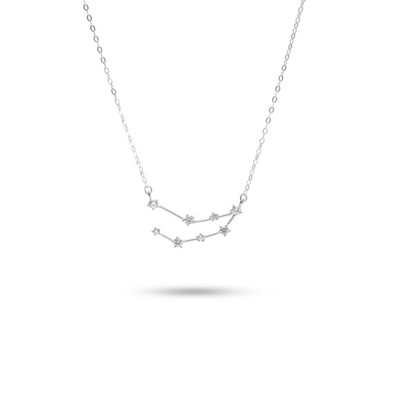 MILLENNE Match The Stars Capricorn Constellation Silver Necklace with 925 Sterling Silver