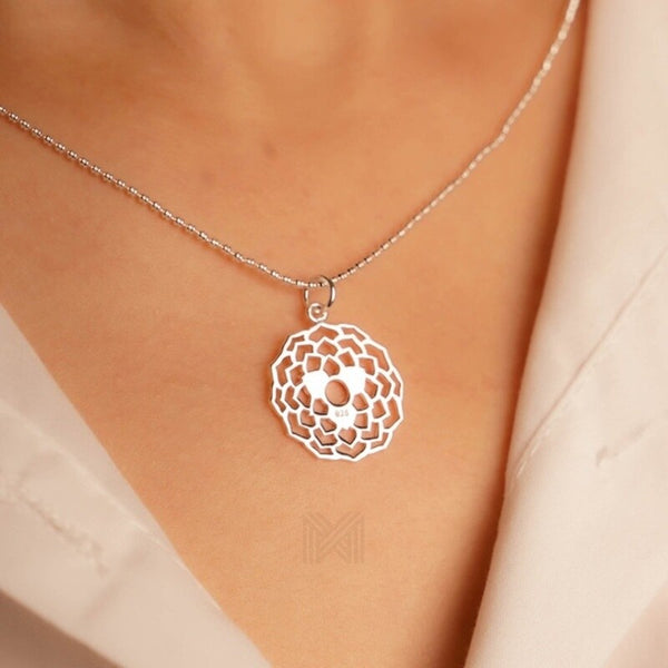MILLENNE Millennia 2000 Sahasrara "The Crown Chakra" Silver Pendant with 925 Sterling Silver