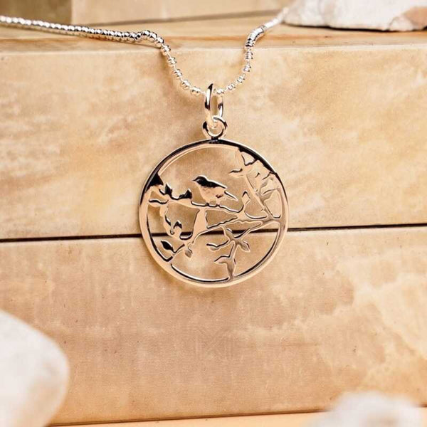 MILLENNE Millennia 2000 Birds Silver Pendant with 925 Sterling Silver