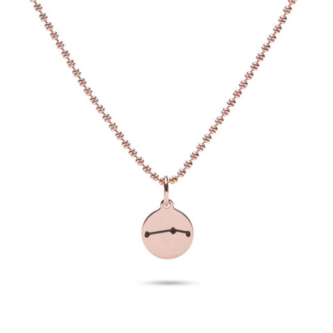 MILLENNE Match The Stars Aries Celestial Constellation Rose Gold Pendant with 925 Sterling Silver