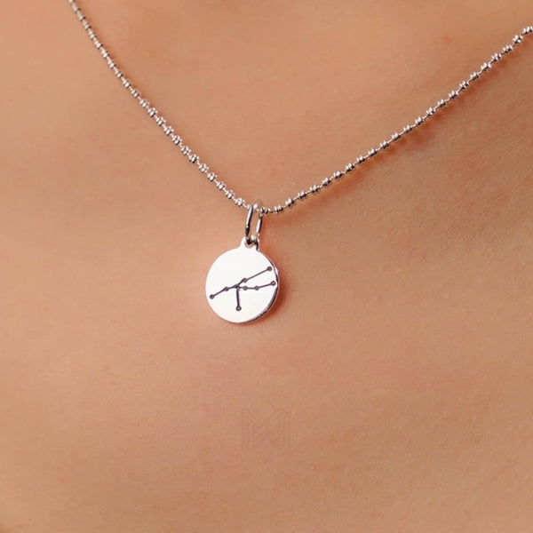 MILLENNE Match The Stars Taurus Celestial Constellation Silver Pendant with 925 Sterling Silver