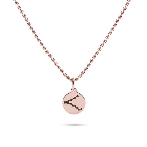 MILLENNE Match The Stars Pisces Celestial Constellation Rose Gold Pendant with 925 Sterling Silver
