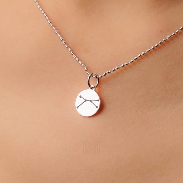 MILLENNE Match The Stars Cancer Celestial Constellation Silver Pendant with 925 Sterling Silver