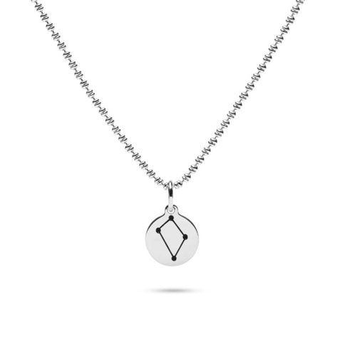 MILLENNE Match The Stars Libra Celestial Constellation Silver Pendant with 925 Sterling Silver