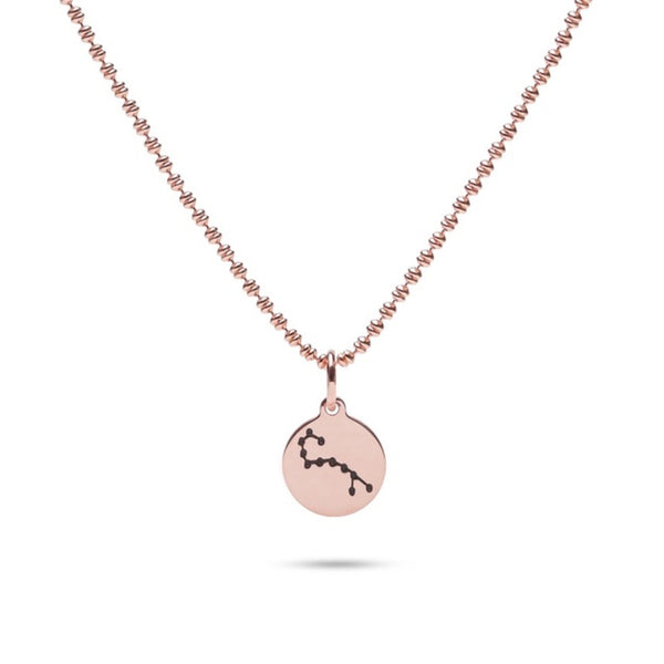 MILLENNE Match The Stars Scorpio Celestial Constellation Rose Gold Pendant with 925 Sterling Silver