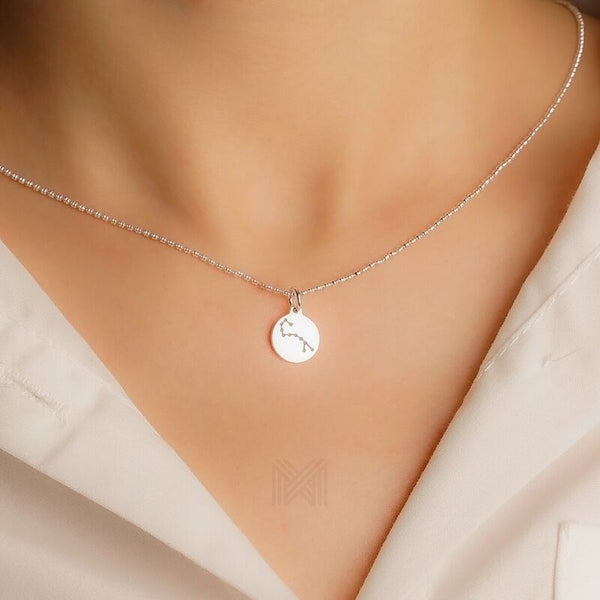MILLENNE Match The Stars Scorpio Celestial Constellation Silver Pendant with 925 Sterling Silver