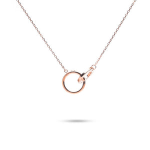 MILLENNE Millennia 2000 Forever Rose Gold Necklace with 925 Sterling Silver