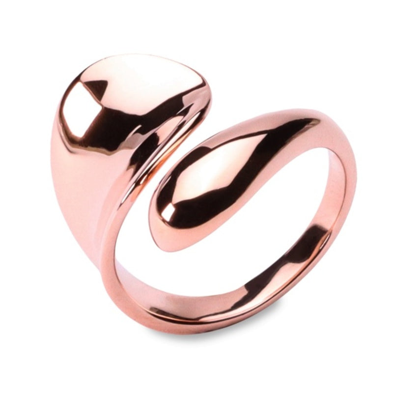 MILLENNE Minimal Globule Rose Gold Adjustable Ring with 925 Sterling Silver