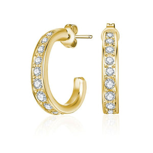 Mestige Gold Matilda Earrings with Swarovski Crystals