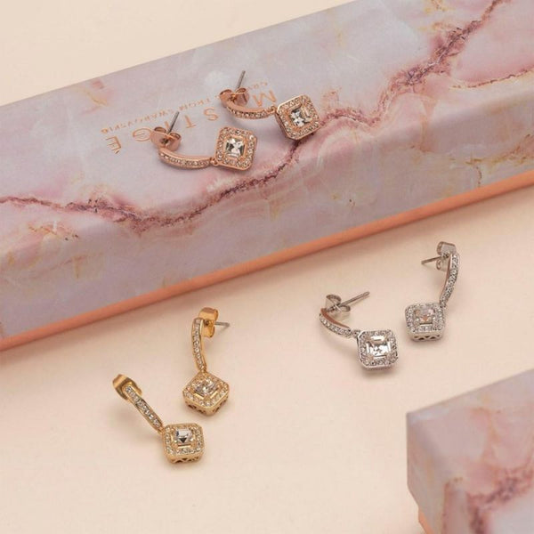 Mestige Rose Gold Elina Earrings with Swarovski® Crystals