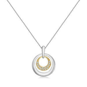 Mestige Reign Dual Gold Necklace with Swarovski® Crystals