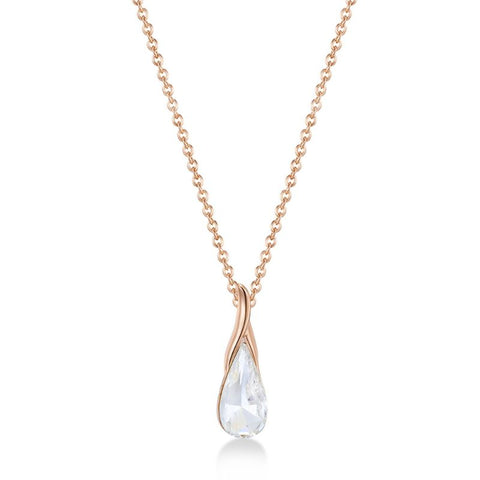 Mestige Rose Gold Ximena Necklace with Swarovski® Crystals