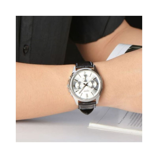Casio Men's Analog Watch MTP-1375L-7AV Black Leather Watch