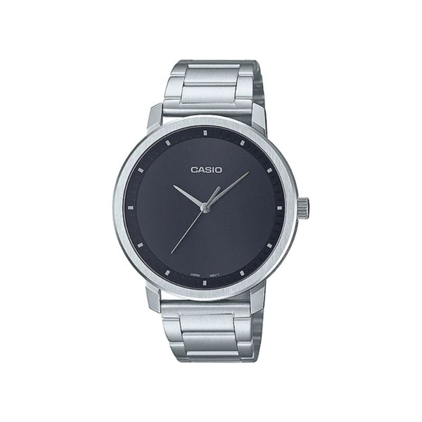 Casio Men's Analog Watch MTP-B115D-1E Silver Stainless Steel Watch