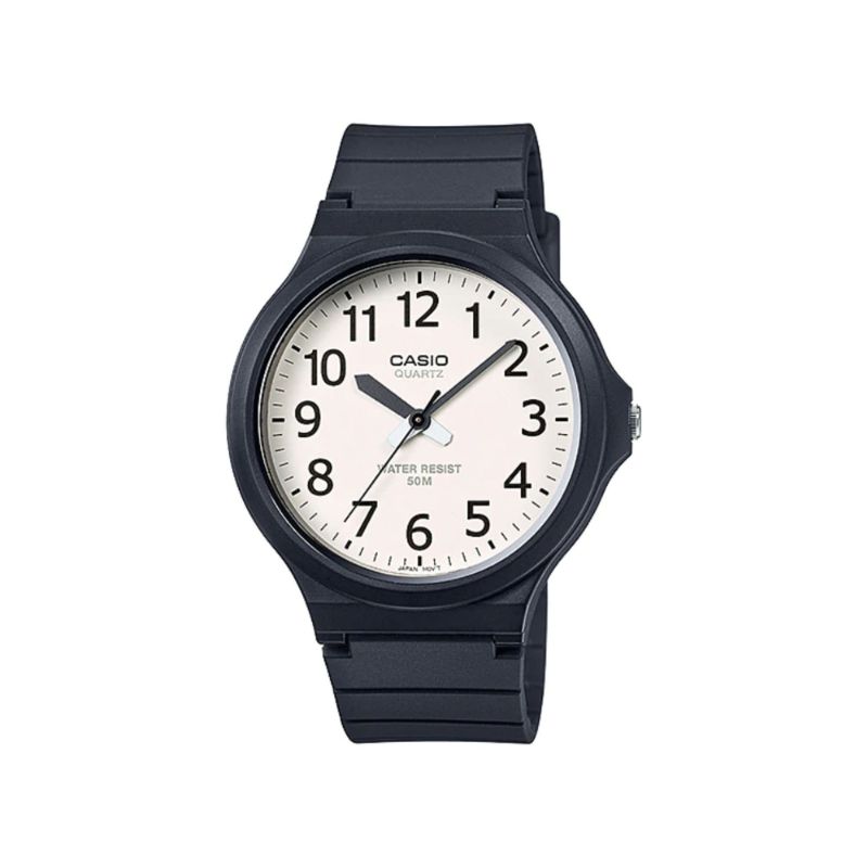 Casio Men's Analog MW-240-7BV Big Case with Black Resin Band Watch