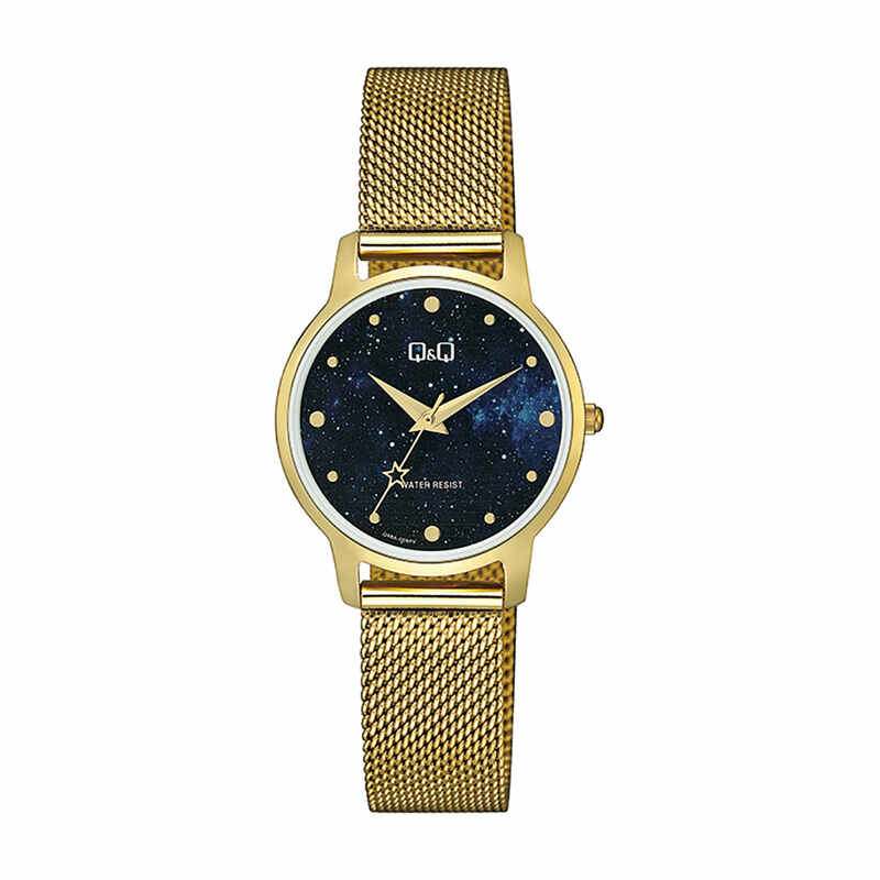Q&Q Watch by Citizen Q48A-005PY Women Analog Watch with Gold Stainless Steel Strap