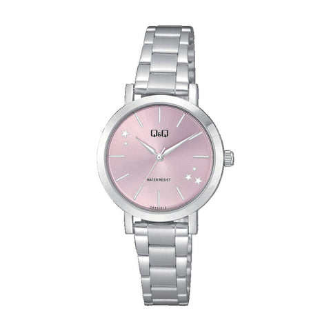 Q&Q Watch by Citizen Q893J212Y Women Analog Watch with Silver Stainless Steel Strap