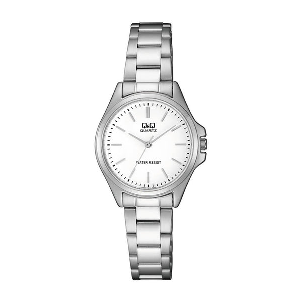 Q&Q Watch by Citizen QA07J201Y Women Analog Watch with Silver Stainless Steel Strap