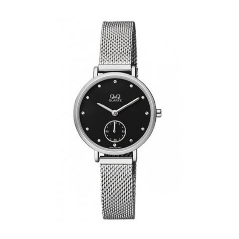 Q&Q Watch by Citizen QA97J222Y Women Analog Watch with Silver Stainless Steel Strap