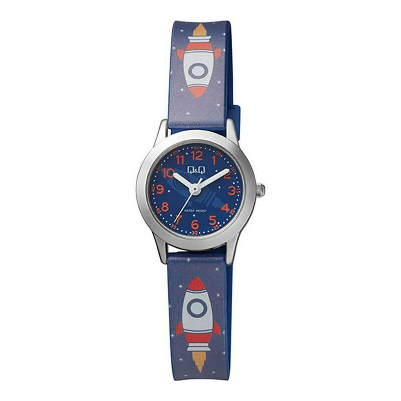 Q&Q Watch by Citizen QC29J325Y Kids Analog Watch with Blue Rubber Strap