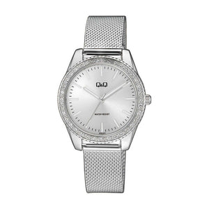 Q&Q Watch by Citizen QZ59J201Y Women Analog Watch with Stainless Steel Stainless Steel Strap