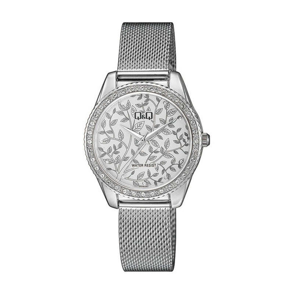 Q&Q Watch by Citizen QZ59J231Y Women Analog Watch with Silver Stainless Steel Strap