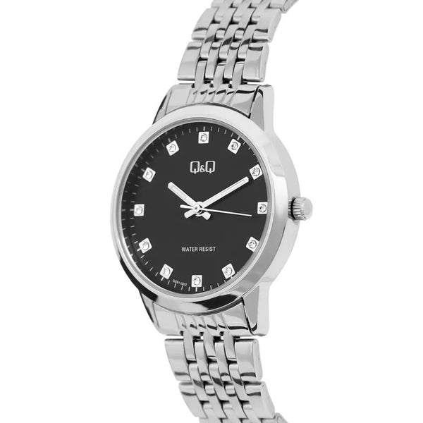 Q&Q Watch by Citizen QZ81J202Y Women Analog Watch with Silver Stainless Steel Strap