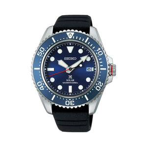 Seiko Prospex Black Dial Divers Watch SNE593 SNE593P1 SNE593P 200M Silver Black Silicone Band Watch for men