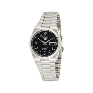 Seiko 5 Automatic Black Dial Stainless Steel Men's Watch SNK063J5