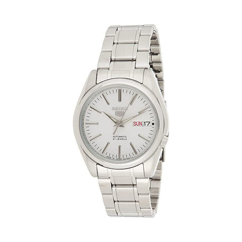 Seiko 5 Men's Automatic Watch SNKL41J with Silver Stainless Steel Band