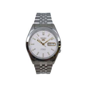 Seiko 5 Men's Silver Stainless Steel Automatic Watch SNXB71J_5