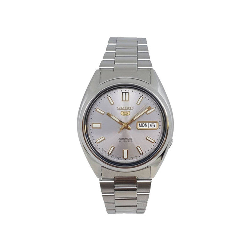 Seiko 5 Automatic Watch SNXS75J5 Japan Made Grey Dial Stainless Steel Strap Men Watch SNXS75J SNXS75