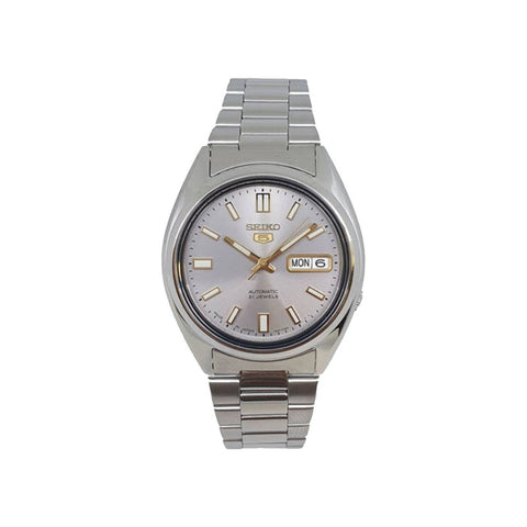 Seiko 5 Automatic Watch SNXS75J5 Japan Made Grey Dial Stainless Steel Strap Men Watch SNXS75J SNXS75