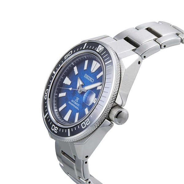 Seiko Prospex Save The Ocean Special Edition SRPE33K1 Men's Automatic Watch Silver Stainless Steel Strap - Diver Watch