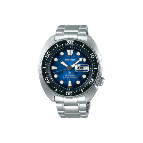 Seiko Prospex Save The Ocean Special Edition SRPE39K1 Men's Automatic Watch Silver Stainless Steel Strap - Diver Watch