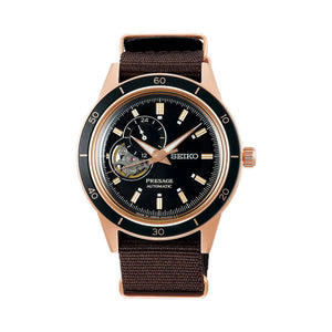 Seiko Presage Style 60's Open Heart Black Dial Automatic SSA426 SSA426J1 SSA426J Men's Watch