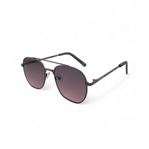 2.5 NVG by Essilor Unisex's Aviator Frame Grey Metal UV Protection Sunglasses